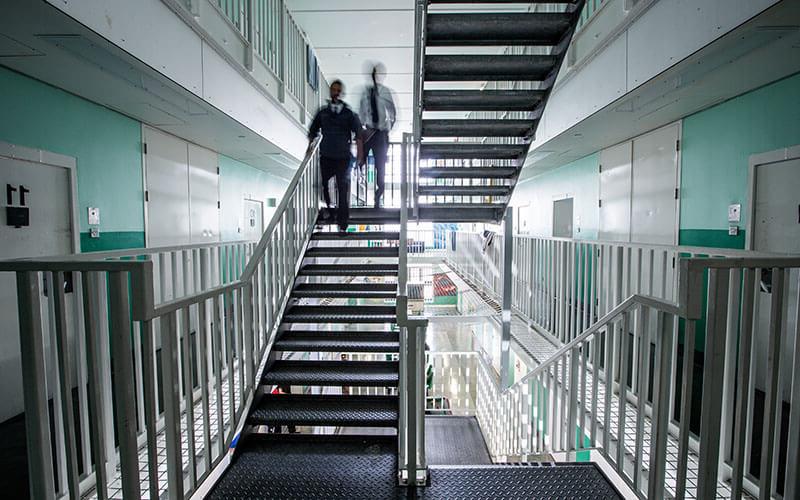 Staircase in a Government prison